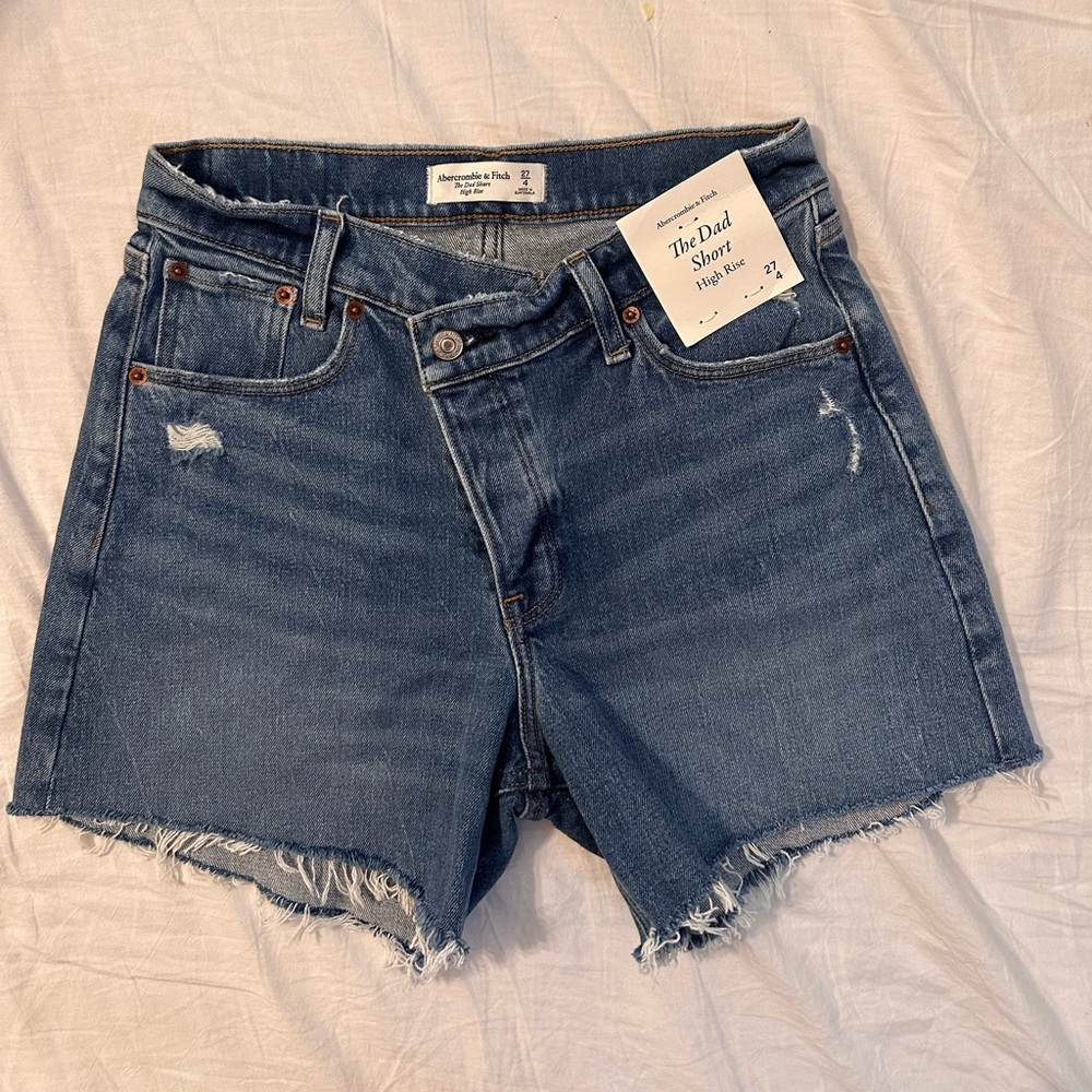 Abercrombie & Fitch Blue Denim Cutoff Shorts
